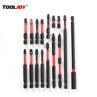 TOOLJOY Jeu de tournevis à chocs magnétiques en acier S2 de haute qualité 25mm 50mm 75mm 90mm 150mm DIY OEM