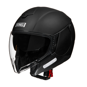 Casco <span class=keywords><strong>de</strong></span> Motocicleta Abierto RNG/BYB Negro, Mejor Protección Facial, BY-790, Certificado 3C/DOT, Visera Grande Unisex <span class=keywords><strong>de</strong></span> Alta Calidad - Product Image 4