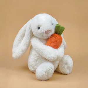 Peluche Jellycat Style Shy Bunny, Lapin Bonnie <span class=keywords><strong>c</strong></span>âlinant une carotte, Jouet <span class=keywords><strong>doux</strong></span> et réconfortant pour enfants et adultes, Vente en gros - Product Image 6