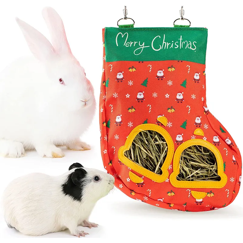 2023 New Design Mole Chinchilla Rabbit Simple Hay Feeder Bag Small Animal