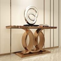 Meubles de salon modernes, table d'entrée, console en marbre et tables de canapé, étagère de rangement pour couloir