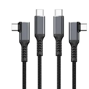 Cable de ángulo recto para acoplamiento de concentrador eGPU, USB 4 Thunderbolt 4, 40Gbps, 8K, 100W