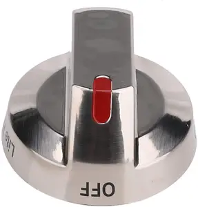DG64-00473A Top Burner Control Dial Knob Range Oven Replacement Stainless Steel Compatible With Range Oven Gas Stove Kno
