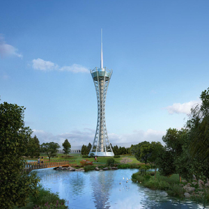 Chinesischer Hersteller Maßgefertigter Kommunikationsturm Funkfernsehturm TV-Antenne Telekommunikationsturm Warmgewalzt - Product Image 1