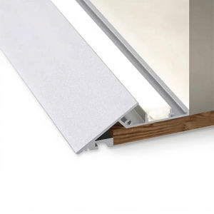 Plafonniers à LED les plus populaires Profil en aluminium Cantonnière d'éclairage Plâtre Plafonnier Rétro-éclairé Lumière linéaire pour Carrelage Accessoires - Product Image 2