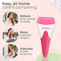 Rouleau de glace magique personnalisé pour le visage, système de dermaroller, outils de massage facial, technologie de refroidissement de la peau scintillante multicolore pour le visage