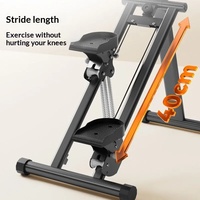 Appareil de fitness multifonctionnel pliable pour la maison, en alliage d'aluminium, avec résistance réglable, pour la perte de poids et l'exercice cardiovasculaire