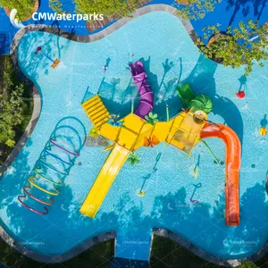 पानी खेलने आकर्षण मनोरंजन पार्क बनाया गया और CMWaterparks निर्माता द्वारा निर्मित Langzhong Wulong गांव