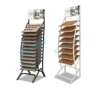 Phong cách mới <span class=keywords><strong>Pegboard</strong></span> hiển thị sàn gỗ khung mẫu tháp hiển thị gỗ cứng sàn đá sàn gỗ hiển thị giá - Product Image 1