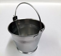Ember logam kecil hadiah Paskah ember ember untuk hadiah mainan emas mini lanskap pot bunga ember