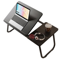 Escritorio Plegable Ajustable en Altura para Computadora Portátil, Material de Madera, Modelo WDSJ-A, Hecho en China, para Uso en Dormitorio/Dormitorio Universitario