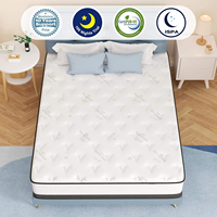 Matelas à ressorts de haute qualité pour chambre d'hôtel, tailles Twin, Double, Queen, King, compressé en boîte, pour usage scolaire et hospitalier