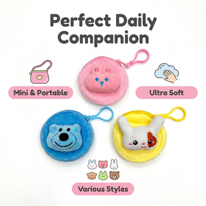 Porte-monnaie <span class=keywords><strong>en</strong></span> peluche animaux mignons Kawaii, mini portefeuille rond, porte-clés, petite pochette rembourrée, breloque pour enfants, cadeau pour étudiants, vente <span class=keywords><strong>en</strong></span> gros - Product Image 4