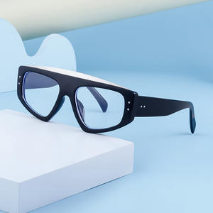 Gafas de sol unisex ZS-98068 estilo ojo de gato, UV400, montura de PC, lentes negras, protección solar a la moda para conducir al aire libre y fiestas. - Product Image 5