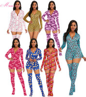 Onesie para mulheres, pijamas onesie para mulheres macacão de noite 2021