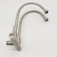 Robinet de cuisine en acier inoxydable 304 pour eau froide, sans plomb, pour évier simple, idéal pour les centres de villégiature, supermarchés, cafés et usines de Kaiping