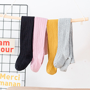 Ventes Flash Printemps-Été : Nouveaux Leggings pour Filles Style Coréen, Collants Chaussettes en Coton Couleur Unie pour Bébés et Tout-Petits – Vente en Gros - Product Image 2
