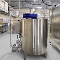 Réservoir d'agitateur de mélange de chocolat électrique 50L 100L 200L 300L 500L 1000L avec pompe à chocolat