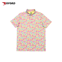 Kaos Polo Golf Lengan Pendek Pria Desain Khusus Cepat Kering Perlindungan UV Poliester Spandex OEM ODM Langsung dari Pabrik