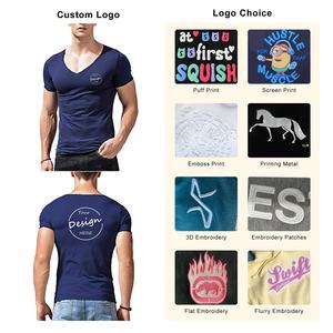 JL0329B maglietta estiva in cotone di alta qualità da <span class=keywords><strong>uomo</strong></span> T-Shirt con scollo a v di Design in tinta unita Casual <span class=keywords><strong>abbigliamento</strong></span> <span class=keywords><strong>classico</strong></span> da <span class=keywords><strong>uomo</strong></span> Top Tee Shirt da <span class=keywords><strong>uomo</strong></span> - Product Image 5