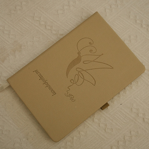 Hot Selling High Quality Pu Leather Logo Debossed Sewing Bound Planner <b>Notebook</b> 120 Sheets Printed Style Custom Promotion Use - Product Image 6