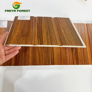 Panel de PVC con Diseño de Madera de Nogal Oscuro FREYR FOREST, 3 Ranuras, Moderno, Impermeable, para Techo y Pared, Doble Uso - Product Image 5