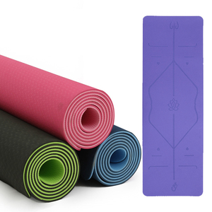 183X61Cm 6Mm Bán Buôn Chống Trượt Chống Trượt Trượt 2 Hai Lớp Tùy Chỉnh Tốt Giá Cao Gấp Đôi Hai Lớp Tpe Yoga <span class=keywords><strong>Mat</strong></span> In - Product Image 3