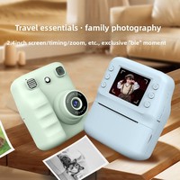 Nueva Cámara de Impresión Instantánea para Niños, Pantalla de 2.4 Pulgadas, Juegos Integrados, Tarjeta MicroSD Portátil, Impresión Automática de Fotos