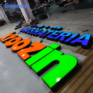 Guangzhou Grandview produttore Custom Enseigne Lumineuse en 3D Outdoor Custom Light <span class=keywords><strong>Sign</strong></span> per l'edilizia - Product Image 1