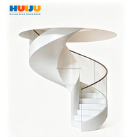HJ Escalier en colimaçon Escalier en acier inoxydable Escalier pour la maison Modèles d'escaliers pour le deuxième étage