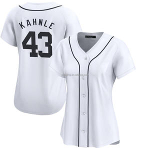 Camisetas de Béisbol Blancas Edición Limitada Detroit 2025 para Mujer, Uniformes Bordados Personalizados con Logos, Opciones de Tallas Grandes - Product Image 6