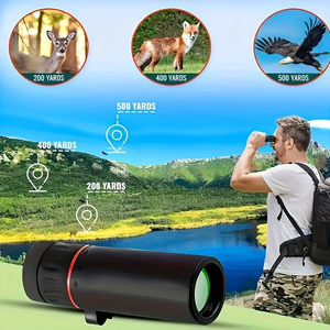 Mini monoculaire 8x21 compact et portable, étanche à l'eau, avec mise au point manuelle, pour la chasse, les concerts, la pêche, les cadeaux - Product Image 5