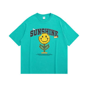 Personalizado cuello tipo pesado 100% algodón de cuello alto Color sólido de los hombres T -shirt - Product Image 6