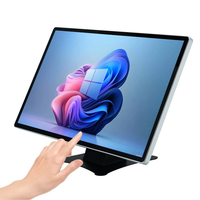 Computadora Todo en Uno con Pantalla Táctil Windows 11 Pro de 21.5 Pulgadas, Pantalla Interactiva Comercial, Carcasa Metálica, Red 4G, para Hoteles y Hospitales