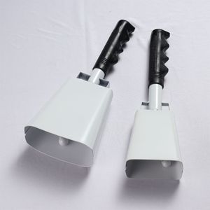 Hand Held Cowbell White Metal Orff Instrument For Children 4-6 Years Old With Long Handle Durability Feature - Product Image 4
