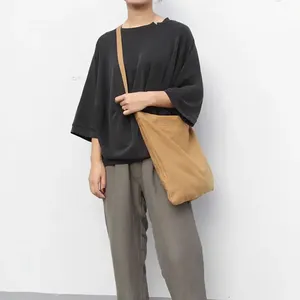 Wholesale Custom Heavy <b>Weight</b> Cotton Tote Bag Recycled Large Canvas Shoulder Handbag for Daily Shopping Daily Use - Product Image 2