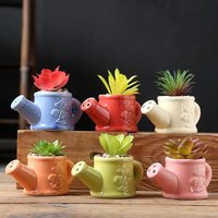 Petit pot à eau en céramique créatif DH4, pot à succulentes, ornement décoratif artisanal