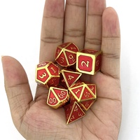 Jeu de dés en métal polyédrique avec logo personnalisé Offre Spéciale pour RPG DND Dungeon Dragon pour jeux de rôle