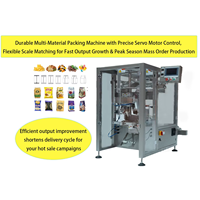 Machine d'emballage VFFS automatique de haute qualité pour petits articles, snacks et aliments, pour sachets et pochettes, à haute productivité et économe en énergie