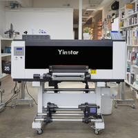 Imprimante UV DTF Yinstar A3, imprimante d'étiquettes en cristal UV, machine d'impression de logos, machine d'impression d'autocollants, imprimante film A/B avec laminateur