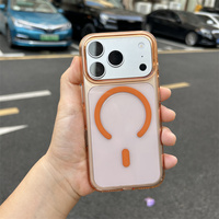Coque de protection magnétique transparente officielle en PC anti-jaunissement pour iPhone 18 17 16 15 14 13 Pro Max