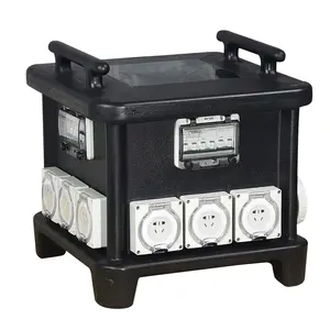 Unité de distribution d'alimentation portable électrique YT IP66 (PDU) |   <span class=keywords><strong>Tableau</strong></span> de distribution électrique mobile 32A SIN4646S-2 Noir PE - Product Image 1