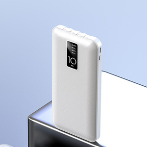 X327 nouveauté Offre Spéciale charge rapide <span class=keywords><strong>Portable</strong></span> banques d'alimentation chargeur 4 en 1 câbles intégrés 10000mah batterie externe - Product Image 1