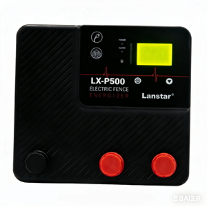 Lanstar LX-P500 100acres d'électrificateur/<span class=keywords><strong>chargeur</strong></span> de clôture de ferme solaire avec impulsion 12KV portée de 50km pour la protection du bétail - Product Image 1