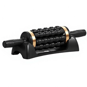 Masseur à rouleaux sans fil électrique avec télécommande, massage percussif corporel, 3 vitesses, 6 barres de massage, appareil soulageant la douleur - Product Image 1