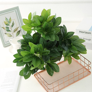 Plantes artificielles, arbustes en soie artificielle, fausses plantes Schefflera, aspect réaliste, fausses feuilles vertes, arrangements pour l'intérieur et l'extérieur, jardin, bureau - Product Image 2
