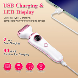 เครื่องโกนขนไฟฟ้า 4 in 1 สำหรับผู้หญิง ใช้ได้กับใบหน้า จมูก ขา - Product Image 5