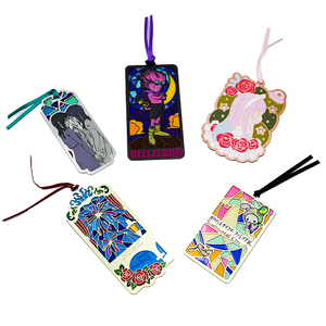 ที่คั่นหนังสือโลหะผสมสังกะสีทองแดงทองเหลืองลาย SS ปั๊มลายเคลือบเงา - Product Image 4