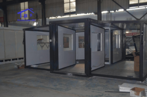 Casa contenedor expandible de lujo, 20 pies, 40 pies, estructura de acero prefabricada personalizada con energía Solar, hogar ligero prefabricado portátil - Product Image 2