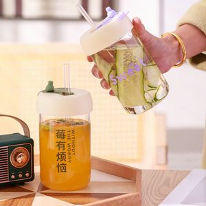 <b>Plastic</b> <b>Drinkware</b> Set 2023 Minimalist Design Double Straw For Tea And Beverages Female Office Use - Product Image 1